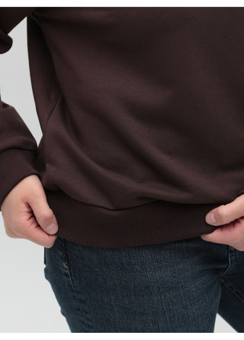 Коричневий світшот жіночий коричневий вільний Whitney однотонний (362039223)