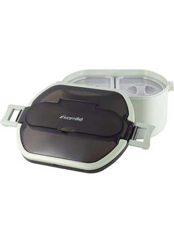 Ланч-бокс Snack 750мл, пластик и нержавеющая сталь, зеленый Kamille (372291764)