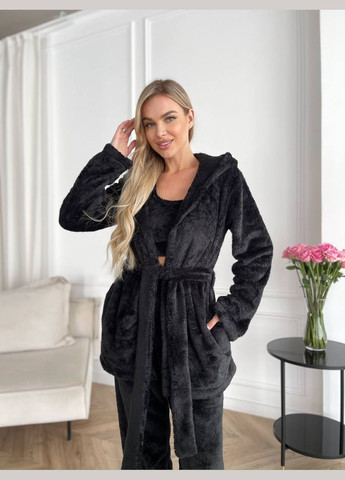 Чорна всесезон піжама трійка No Brand