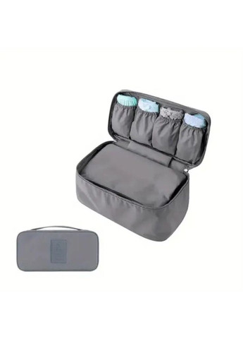 Портативная сумка для хранения нижнего белья Темносерая No Brand (296485085)
