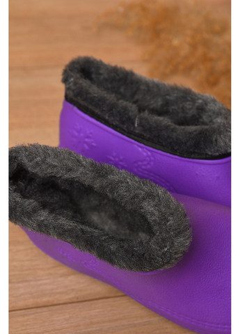 Галоши женские на меху фиолетового цвета Let's Shop (354693603)