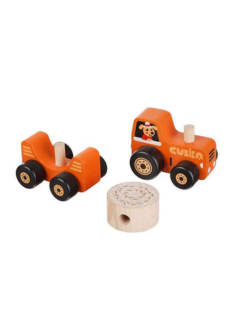 Развивающая игрушка "Трактор" цвет разноцветный CB-00132651 Cubika (314892905)