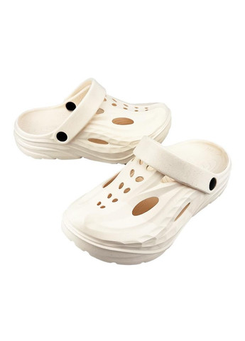 Жіночі крокси сабо на платформі молочні 20461-387 Luck Line (332623147)