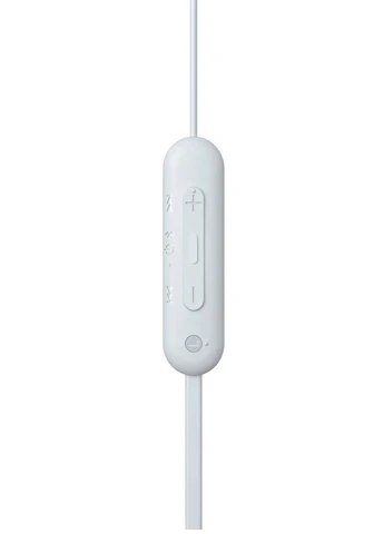 Наушники In-ear WI-C100 BT 5.0, IPX4, SBC, AAC, беспроводные, с микрофоном, белый. Sony (387188161)