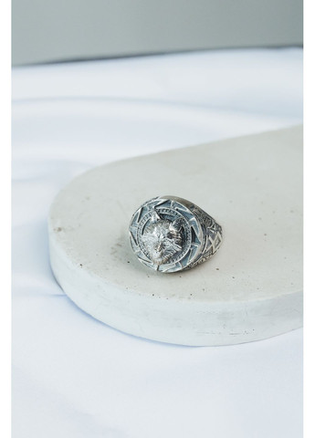 Печать мужская серебряная Волк 897, размер No Brand (358501412)