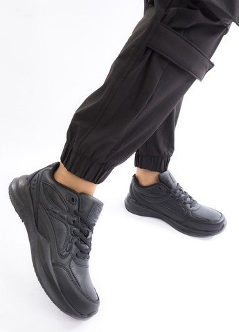 Кроссовки женские Restime чёрные всесезоны (305128962)