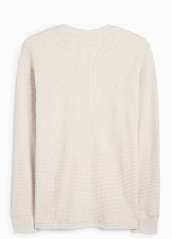 Светло-бежевый демисезонный лонгслив C&A однотонный