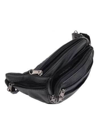 Мужская кожаная сумка на пояс 1t166m-black Borsa Leather (322189777)
