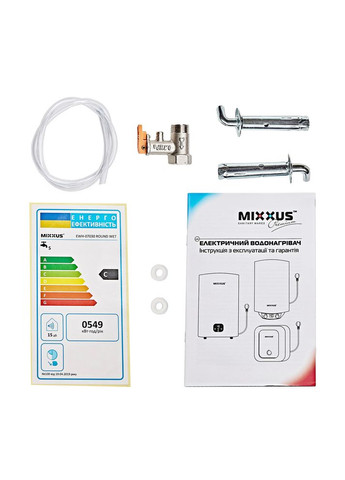 Водонагрівач "Циліндр" ROUND WET накопичувальний 50 л, мокрий тен 1,5 kW (WH0601) Mixxus EWH-07050 (366323160)