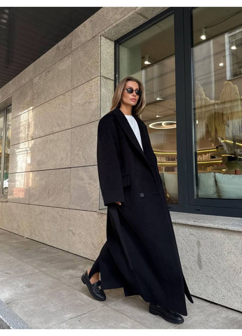 Черное демисезонное Пальто WOGUE MAXI, цвет Черный milirud