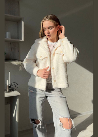 Темно-рожева куртка-сорочка teдді No Brand