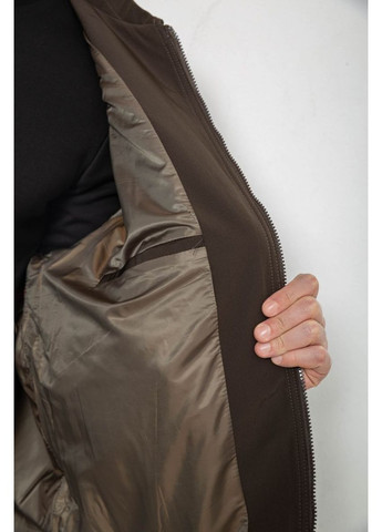 Темно-зелена демісезонна куртка чоловіча демісезонна однотонна Ager 244R033B