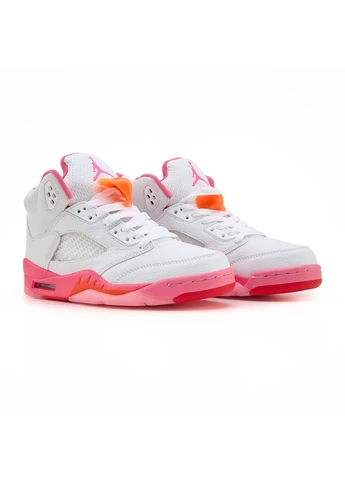 Рожеві кросівки чоловічі nike air jordan 5 retro gs pinksicle wnba найк аір джордан рожеві демісезон No Brand