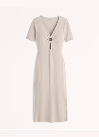 Молочное платье женское - платье af9361w Abercrombie & Fitch