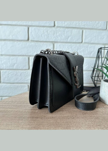 Маленькая женская сумочка клатч под рептилию на цепочке No Brand (298997490)