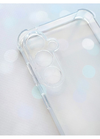 Прозорий силіконовий чохол з потовщеними кутами на Samsung Galaxy S23 FE Creative (360678222)