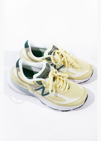 Жовті Осінні кросівки чоловічі і жіночі new balane 990 v6 yellow white | нью беланс 990 в6 жовті білі No Brand