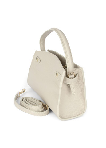 Сумка женская кожаная 03836 бежевая маленькая Virginia Conti (327666111)