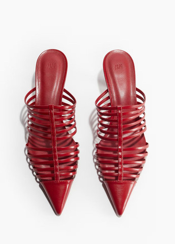 Красные мюли H&M