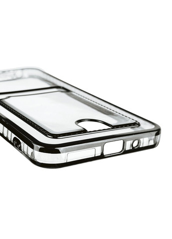 Чохол для Redmi 9A із чорною окантовкою з кишенькою для карток на сяомі редмі 9а чорний Xiaomi (366022535)