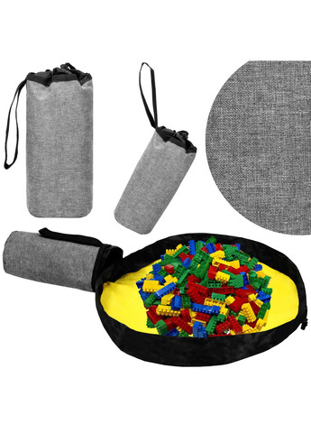 Кошиксумка для зберігання з килимком 2 л текстильний для іграшок та аксесуарів Springos ha0130 (275095420)