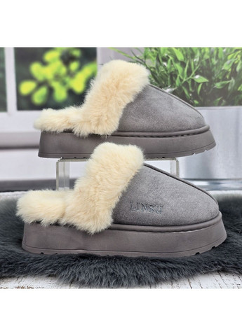 Серые тапочки домашние Fashion