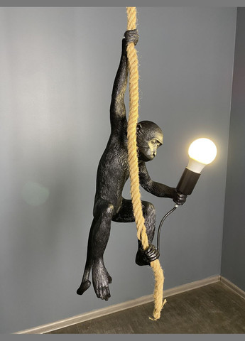 Подвесной светильник "Обезьянка на канате" (909-VXL8051-1 BK) No Brand (370070715)