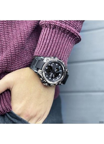 Годинники 739 Black-Silver чоловічі спортивні кварцові з функціями будильника та підсвічування ProDobro (367267589)