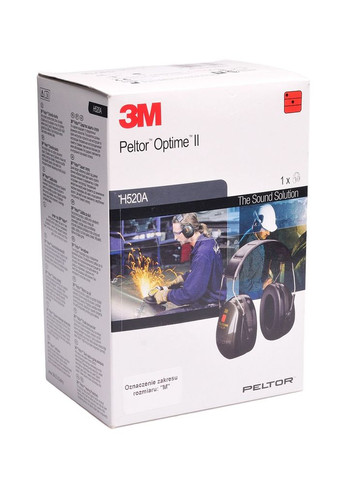 Наушники противошумные защитные Peltor Optime II H520A SNR 31 дБ (894-02) 3M (369550383)