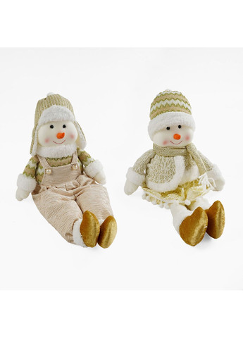 Новорічна декоративна іграшка C 794 Сніговик у святковому зимовому вбранні. Multicolor (160124) Yufeng (367960105)