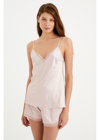 Майка атласная Алиса, цвет пудровый, размер 36 Kom - (371923385)