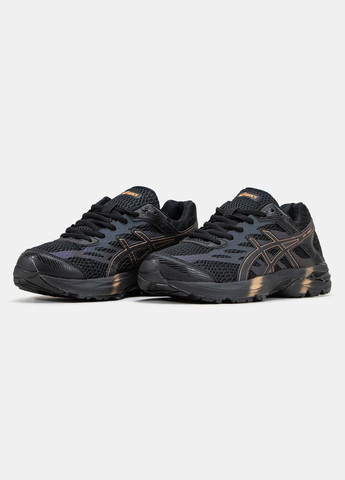 Черные всесезонные кроссовки мужские asics gel-flux 4 black | асикс гель-флюкс 4 черные No Brand