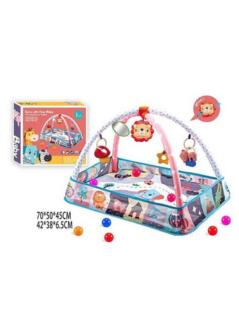 Килимок з дугами 918-023 A, сітчасті бортики, музичне левеня, в коробці (6974639252304) No Brand (301000483)