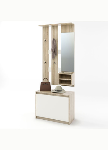 Прихожая для дома Микс сонома/белый (EVR-2181) Еверест (324066597)