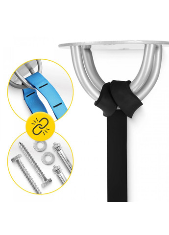 Скакалка без шнура EasyFit TwinRope со счетчиком 2,8 м белый-розовый 4FIZJO P-5907739311009 (324264697)