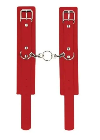 Наручники Leather Standart Hand Cuffs, Red Slash (383101831)