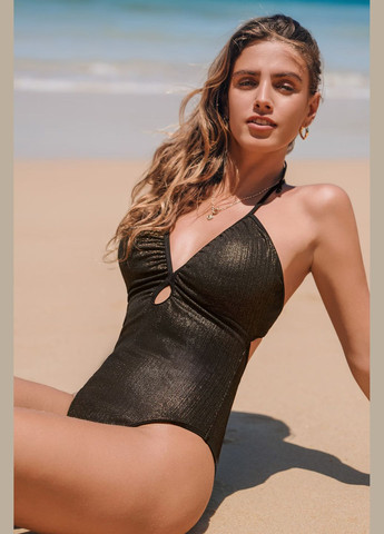 Чорний літній купальник CUPSHE