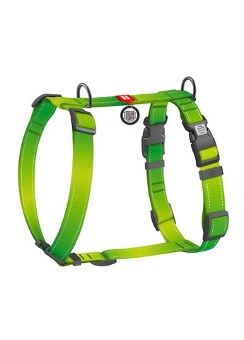 Шлея для собак анатомічна H-подібна WAUDOG Nylon Mono з QR-паспортом, світловідбивна, пластиковий фастекс, розмір, Ш 20 мм, А No Brand (363201226)