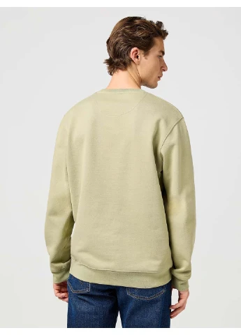 Оливковий світшот Wrangler однотонний вишивка (373191999)