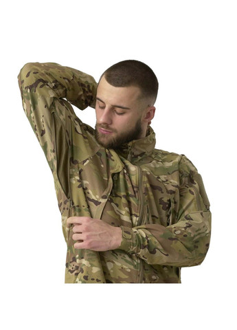 Комбинированная демисезонная куртка helikon trooper stormstretch softshell mk2 - multicam Helikon-Tex