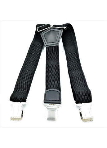 Підтяжки чорні Y-подібні для чоловіків з металевими затискачами регульовані стретч 4 см ProDobro (364672202)