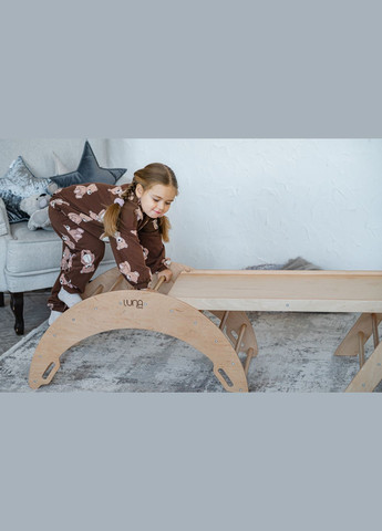 Детский набор Монтессори Треугольник Пиклер + Арка Пиклер + Горка WoodenTouch LunaToys (327890330)