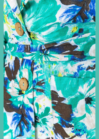 Костюм жіночий з квітковим принтом, колір зелено-синій, 115R0451. Kamomile (318090135)