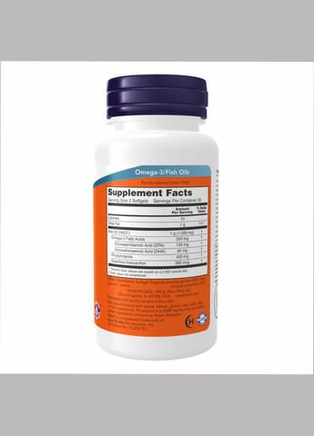 Масло криля для суставов и сердца 500 мг 60 капсул с антиоксидантами Now Foods (367956925)