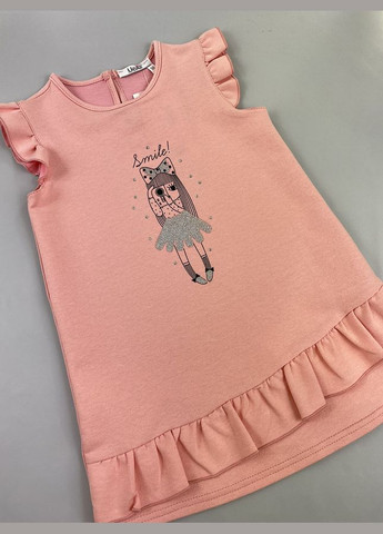 Розовое платье детское трикотажное Mevis (331485036)