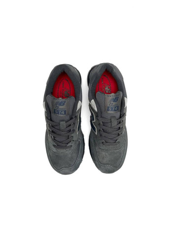 Сірі всесезонні кросівки new balance premium dark gray navy No Brand 574