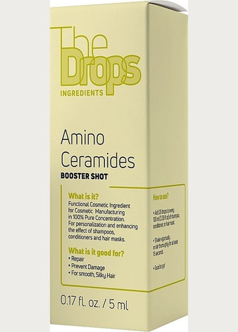 Косметическое средство "Чистые аминокерамиды" The Drops Amino Ceramides Booster Shot 5ml. Pharma Group Laboratories (368662822)