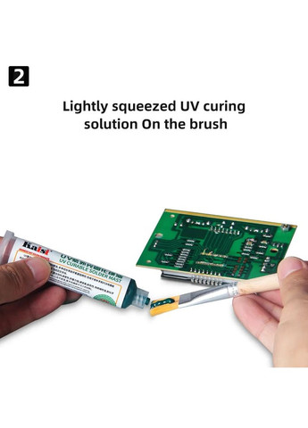 Маска для пайки ультрафиолетовая UV Soldering Mask / лак для изоляции / шприц 10сс / Black Kaisi (326806595)