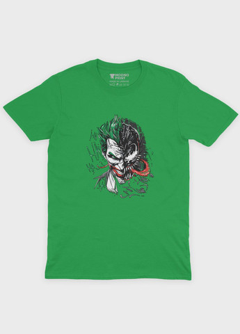 Зеленая демисезонная футболка для мальчика с принтом супервора - веном (ts001-1-keg-006-013-031-b) Modno