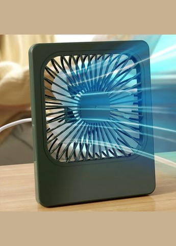 Портативний настільний міні вентилятор від USB YLG-C07 зелений No Brand (338254523)